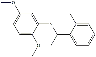 2,5-dimethoxy-N-[1-(2-methylphenyl)ethyl]aniline Structure