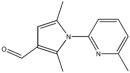 2,5-dimethyl-1-(6-methylpyridin-2-yl)-1H-pyrrole-3-carbaldehyde 구조식 이미지