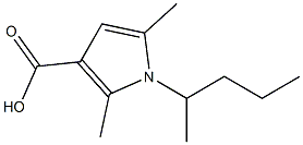 2,5-dimethyl-1-(pentan-2-yl)-1H-pyrrole-3-carboxylic acid Structure