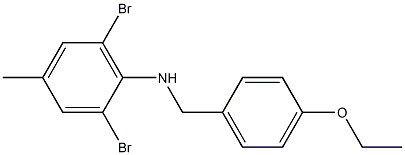 2,6-dibromo-N-[(4-ethoxyphenyl)methyl]-4-methylaniline Structure