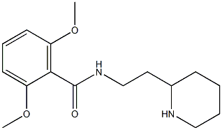 2,6-dimethoxy-N-(2-piperidin-2-ylethyl)benzamide Structure