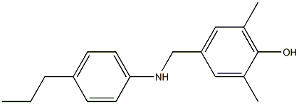 2,6-dimethyl-4-{[(4-propylphenyl)amino]methyl}phenol 구조식 이미지