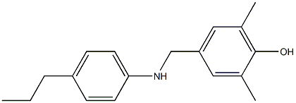 2,6-dimethyl-4-{[(4-propylphenyl)amino]methyl}phenol Structure