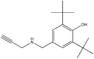 2,6-di-tert-butyl-4-[(prop-2-yn-1-ylamino)methyl]phenol 구조식 이미지