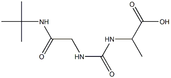 2-[({[2-(tert-butylamino)-2-oxoethyl]amino}carbonyl)amino]propanoic acid 구조식 이미지