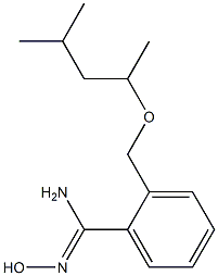 2-[(1,3-dimethylbutoxy)methyl]-N'-hydroxybenzenecarboximidamide 구조식 이미지