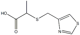 2-[(1,3-thiazol-4-ylmethyl)sulfanyl]propanoic acid 구조식 이미지