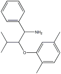 2-[(1-amino-3-methyl-1-phenylbutan-2-yl)oxy]-1,4-dimethylbenzene Structure