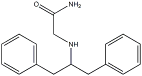 2-[(1-benzyl-2-phenylethyl)amino]acetamide 구조식 이미지