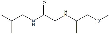 2-[(1-methoxypropan-2-yl)amino]-N-(2-methylpropyl)acetamide 구조식 이미지