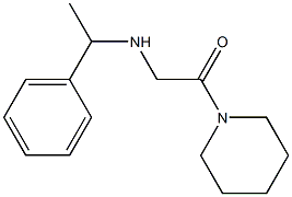 2-[(1-phenylethyl)amino]-1-(piperidin-1-yl)ethan-1-one 구조식 이미지