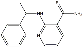 2-[(1-phenylethyl)amino]pyridine-3-carbothioamide 구조식 이미지