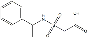 2-[(1-phenylethyl)sulfamoyl]acetic acid Structure