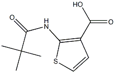 2-[(2,2-dimethylpropanoyl)amino]thiophene-3-carboxylic acid Structure