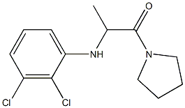 2-[(2,3-dichlorophenyl)amino]-1-(pyrrolidin-1-yl)propan-1-one 구조식 이미지