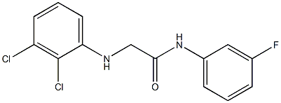 2-[(2,3-dichlorophenyl)amino]-N-(3-fluorophenyl)acetamide 구조식 이미지