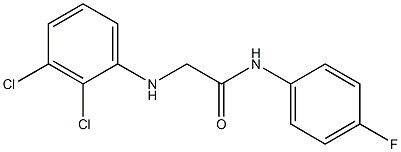 2-[(2,3-dichlorophenyl)amino]-N-(4-fluorophenyl)acetamide Structure