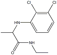 2-[(2,3-dichlorophenyl)amino]-N-ethylpropanamide Structure