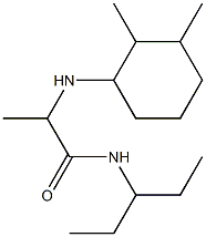 2-[(2,3-dimethylcyclohexyl)amino]-N-(pentan-3-yl)propanamide 구조식 이미지