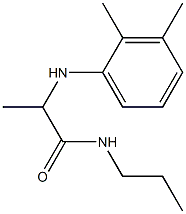 2-[(2,3-dimethylphenyl)amino]-N-propylpropanamide 구조식 이미지