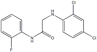 2-[(2,4-dichlorophenyl)amino]-N-(2-fluorophenyl)acetamide 구조식 이미지