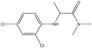 2-[(2,4-dichlorophenyl)amino]-N,N-dimethylpropanamide Structure