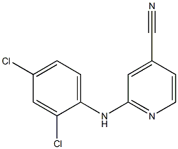 2-[(2,4-dichlorophenyl)amino]pyridine-4-carbonitrile 구조식 이미지