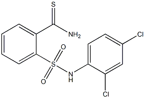 2-[(2,4-dichlorophenyl)sulfamoyl]benzene-1-carbothioamide Structure