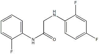 2-[(2,4-difluorophenyl)amino]-N-(2-fluorophenyl)acetamide 구조식 이미지