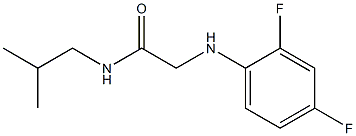 2-[(2,4-difluorophenyl)amino]-N-(2-methylpropyl)acetamide Structure