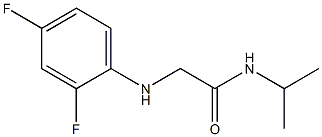 2-[(2,4-difluorophenyl)amino]-N-(propan-2-yl)acetamide Structure