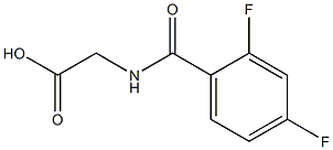 2-[(2,4-difluorophenyl)formamido]acetic acid 구조식 이미지