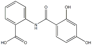 2-[(2,4-dihydroxybenzoyl)amino]benzoic acid Structure