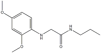 2-[(2,4-dimethoxyphenyl)amino]-N-propylacetamide 구조식 이미지