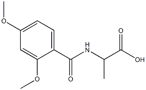 2-[(2,4-dimethoxyphenyl)formamido]propanoic acid Structure