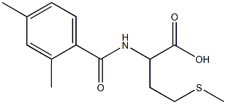 2-[(2,4-dimethylbenzoyl)amino]-4-(methylthio)butanoic acid Structure