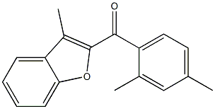 2-[(2,4-dimethylphenyl)carbonyl]-3-methyl-1-benzofuran 구조식 이미지