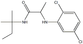 2-[(2,5-dichlorophenyl)amino]-N-(2-methylbutan-2-yl)propanamide 구조식 이미지