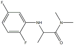 2-[(2,5-difluorophenyl)amino]-N,N-dimethylpropanamide Structure