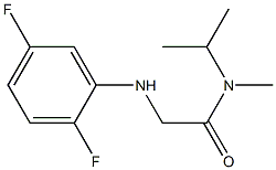 2-[(2,5-difluorophenyl)amino]-N-methyl-N-(propan-2-yl)acetamide 구조식 이미지