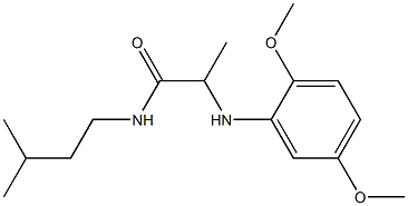 2-[(2,5-dimethoxyphenyl)amino]-N-(3-methylbutyl)propanamide 구조식 이미지