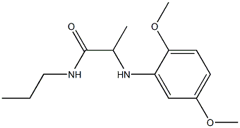 2-[(2,5-dimethoxyphenyl)amino]-N-propylpropanamide 구조식 이미지