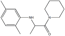 2-[(2,5-dimethylphenyl)amino]-1-(piperidin-1-yl)propan-1-one 구조식 이미지