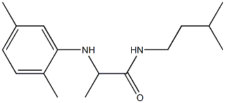 2-[(2,5-dimethylphenyl)amino]-N-(3-methylbutyl)propanamide Structure