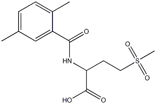 2-[(2,5-dimethylphenyl)formamido]-4-methanesulfonylbutanoic acid Structure