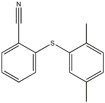 2-[(2,5-dimethylphenyl)sulfanyl]benzonitrile 구조식 이미지