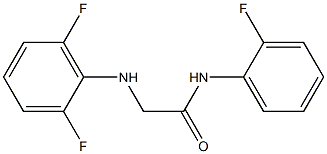 2-[(2,6-difluorophenyl)amino]-N-(2-fluorophenyl)acetamide 구조식 이미지