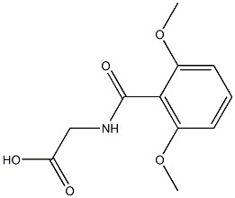 2-[(2,6-dimethoxyphenyl)formamido]acetic acid Structure
