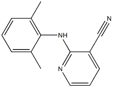 2-[(2,6-dimethylphenyl)amino]pyridine-3-carbonitrile 구조식 이미지