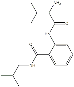 2-[(2-amino-3-methylbutanoyl)amino]-N-isobutylbenzamide Structure